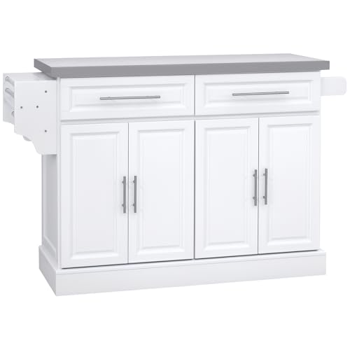 All White Kitchen Island