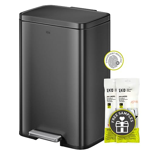 Black Kitchen Trash Can