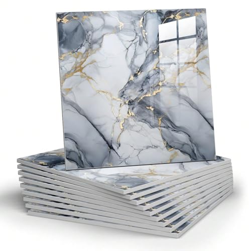 Blue Tile Backsplash Kitchen