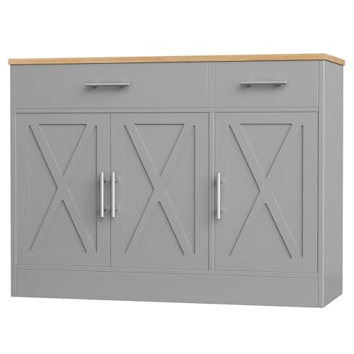 Contemporary Gray Kitchen Cabinets