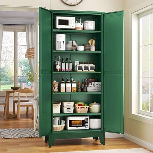 Dark Green Kitchen Units