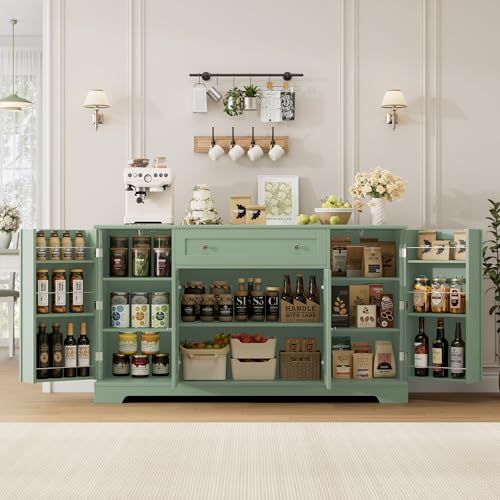 Green Colored Kitchen Cabinets