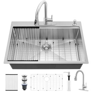 Kitchen Sink And Faucet Combo