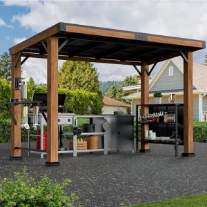 Outdoor Kitchen With Pergola