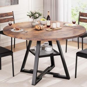 Round Kitchen Pedestal Table