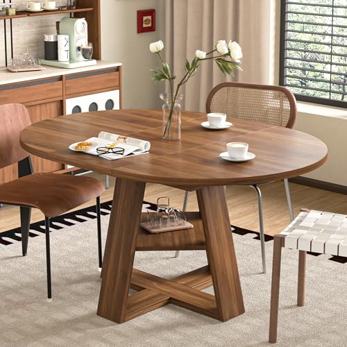 Round Kitchen Table With Leaf