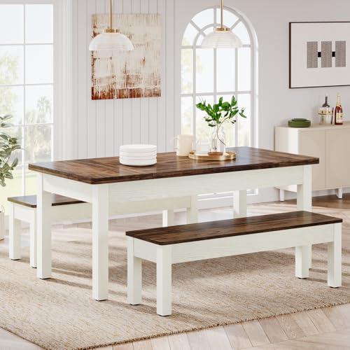 Wooden Kitchen Table With Bench