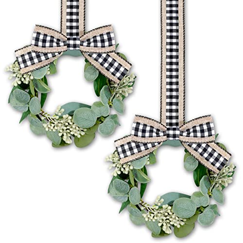 Wreaths on Kitchen Cabinets