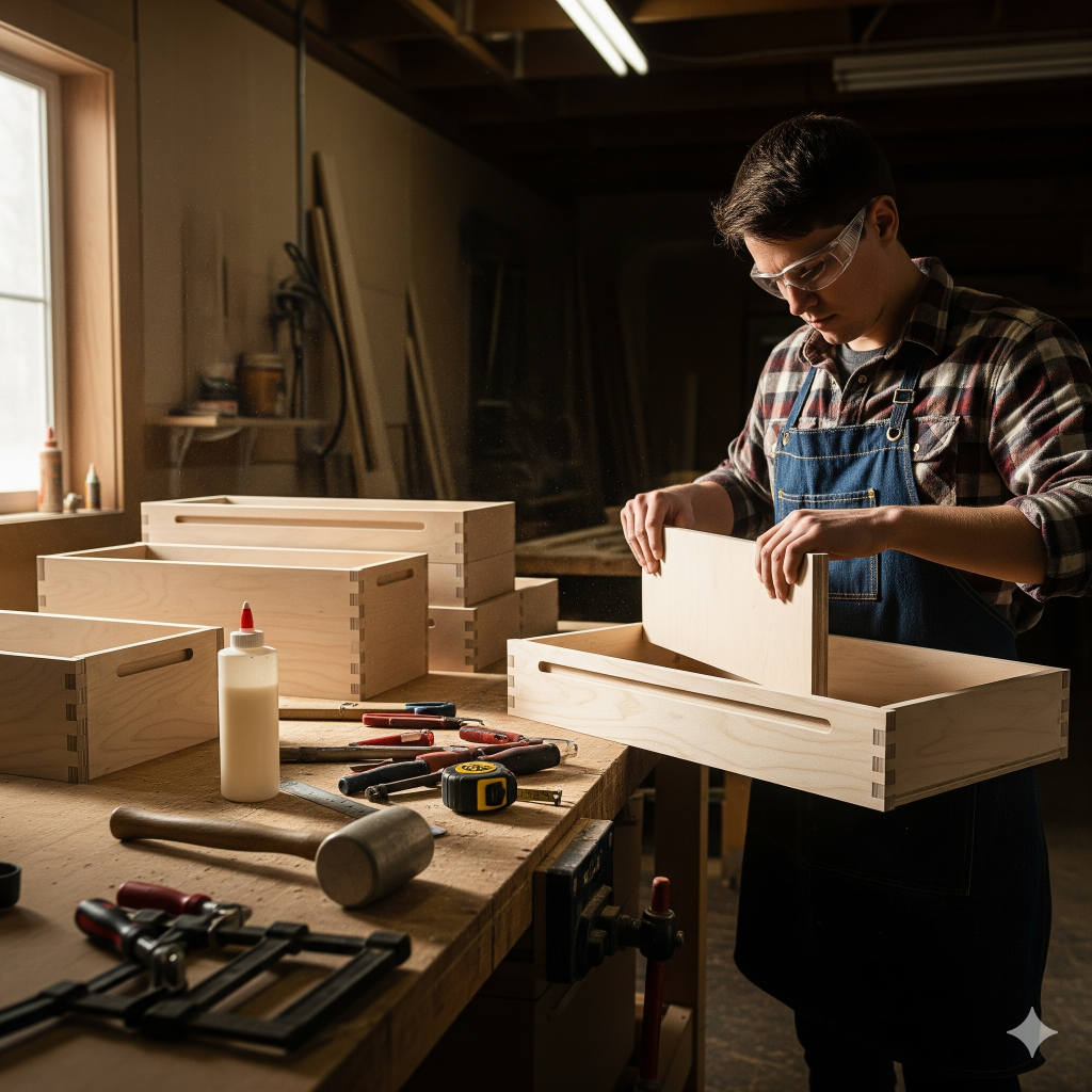 How to Build Kitchen Drawer Boxes Dado